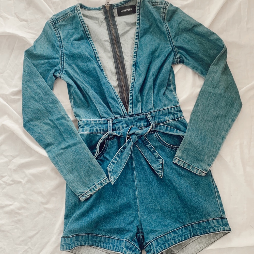 MINK PINK Jeans Romper